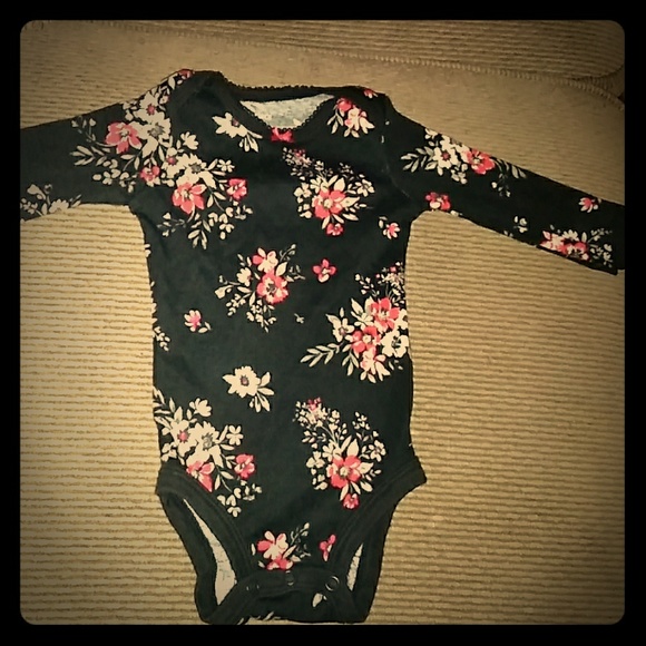 floral baby onesie